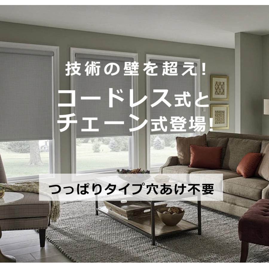 つっぱり ロールスクリーン ロールカーテン 防炎 遮光 カーテン 断熱