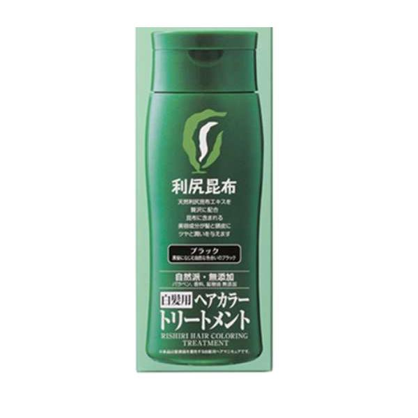 利尻ヘアカラートリートメント ブラック 200g [【5個セット(送料込)】※他の商品と同時購入は不可]｜fortress2