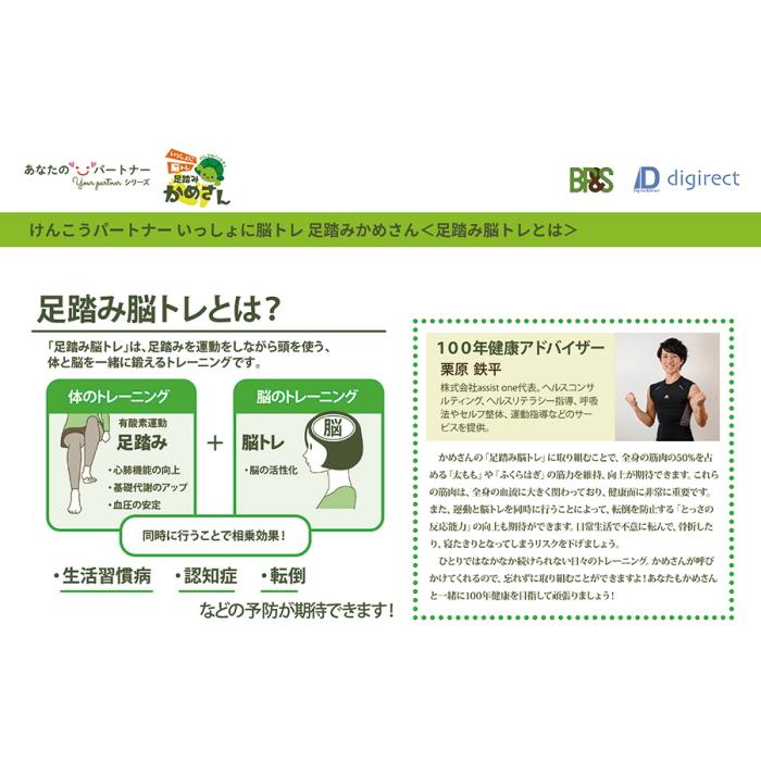 けんこうパートナー かめさんと一緒に足踏み運動 脳トレ いっしょに脳トレ 足踏みかめさん 運動不足解消 高齢者 レクリエーション ゲーム 体操 リハビリ 室内 フォーチュリンク 通販 Yahoo ショッピング