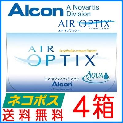 コンタクトレンズ 2week 2ウィーク エアオプティクスアクア 6枚入り 4箱 ネコポス発送 送料無料