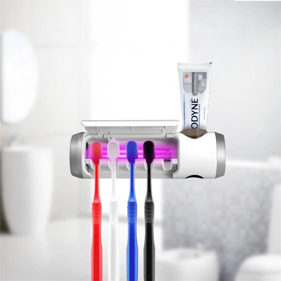 歯ブラシ除菌器 除菌器 除菌 ケース キャップ Uv 充電式 ステリキューブ 紫外線 Usb ハブラシ 携帯 小型 Uv除菌 乾燥ファン付き Usb充電式 家族用5本収納 B100 Fortuna Co 通販 Yahoo ショッピング
