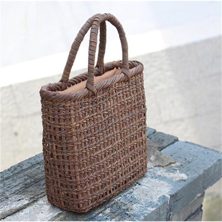 手作りバッグ 天然素材 山葡萄籠バッグ 高級 純手工細作 職人手編み レディースハンドバッグ 山葡萄 かごバッグ 祝いサイズ28 18 8cm Bg0211 Fortuna Co 通販 Yahoo ショッピング