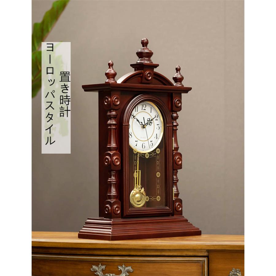 注目品 大きいサイズ 木製 置き時計 客間 装飾品 卓上式 電池式 時計 静音 時計 Cc14 Fortuna Co 通販 Yahoo ショッピング