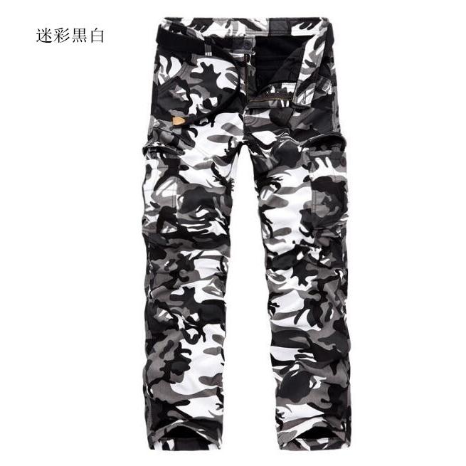 裏起毛 カーゴパンツ メンズ 迷彩柄 ミリタリー スキニーパンツ カラー