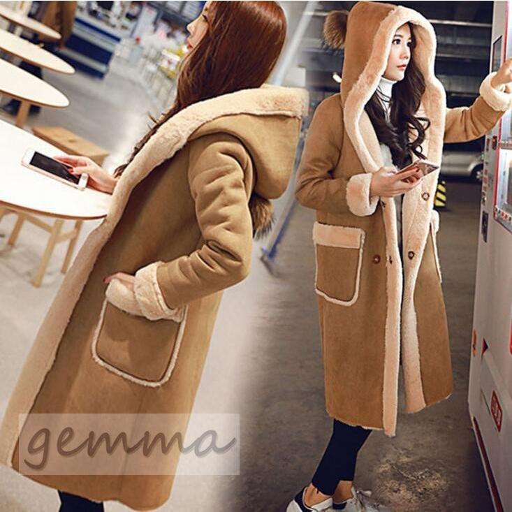ムートンコート レディース 秋冬アウター 裏起毛 裏ボアコート 柔らかい 厚手 フード付き 大きいサイズ ロングコート 暖かい Best 1158 Gemma 通販 Yahoo ショッピング
