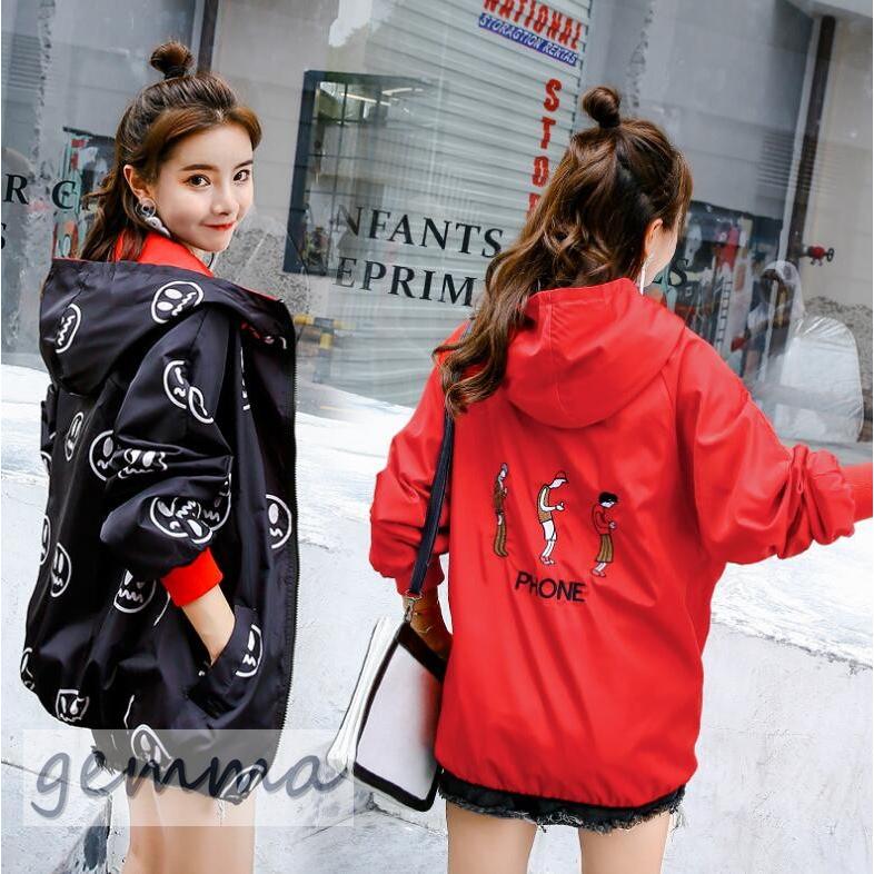 リバーシブル ジャンパー レディース マウンテンパーカー ナイロンジャケット ブルゾン レディース 春秋 スタジャン ライトアウター ゆったり 薄手 カジュアル Best 958 Gemma 通販 Yahoo ショッピング