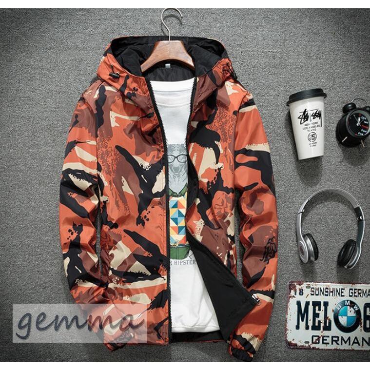 リバーシブル メンズ 迷彩柄 ジャンパー マウンテンパーカー メンズ