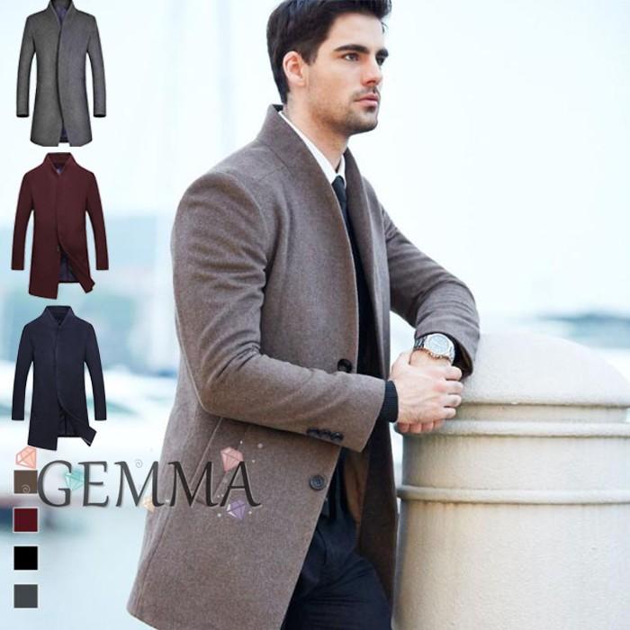 チェスターコート メンズ アウター ラシャコート トレンチコート ロング丈 メンズコート 無地 通勤 メンズ アウター Mai 2341 Gemma 通販 Yahoo ショッピング