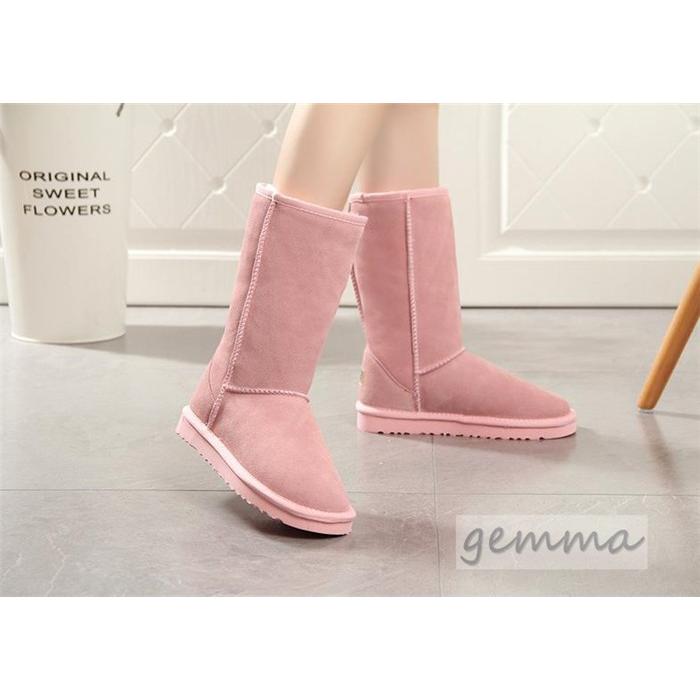 ロング ムートンブーツ レディース ブーツ メンズブーツ 男女兼用 裏起毛 ボア 防寒 あった か 防滑 ふわふわ スノーブーツ 牛皮 Mai 287 Gemma 通販 Yahoo ショッピング