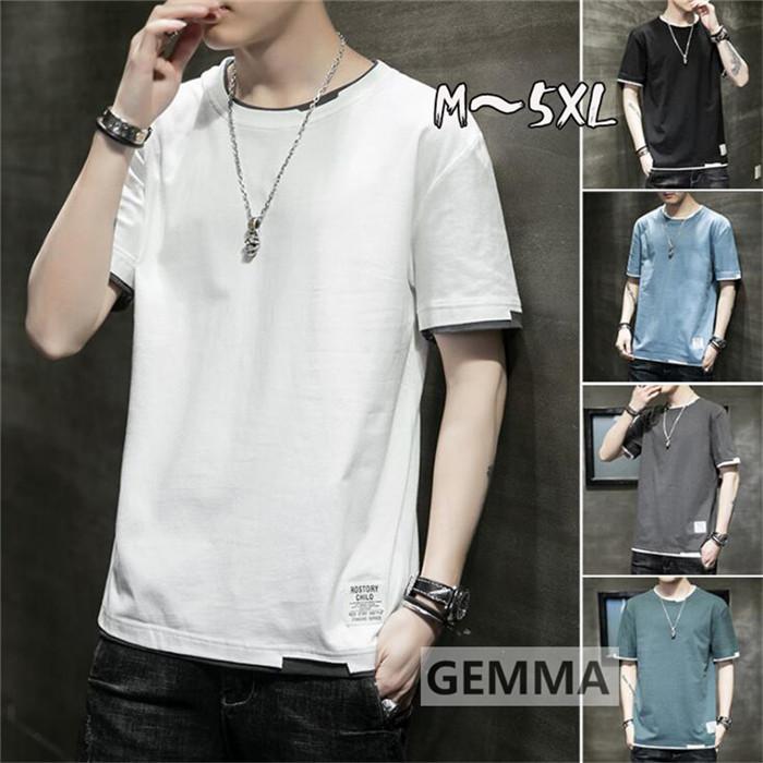 半袖tシャツ メンズ 重ね着風 Tシャツ オーバーサイズ ゆったり 柔らかい カジュアル ゆるt カジュアル お兄系 アメカジ トップス カットソー 半袖 Mai 3516 Gemma 通販 Yahoo ショッピング