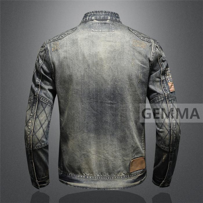 デニムジャケット メンズ Gジャン ダメージ ビンテージ加工 デニム