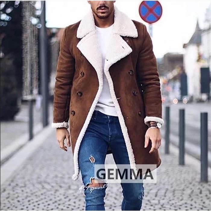 ムートンジャケット コート 裏起毛 メンズ モッズコート おしゃれ ジャケット 無地 アウター スエード メンズ 冬物 防寒保温 冬新作 Eaolqcre0u Skillenai Com