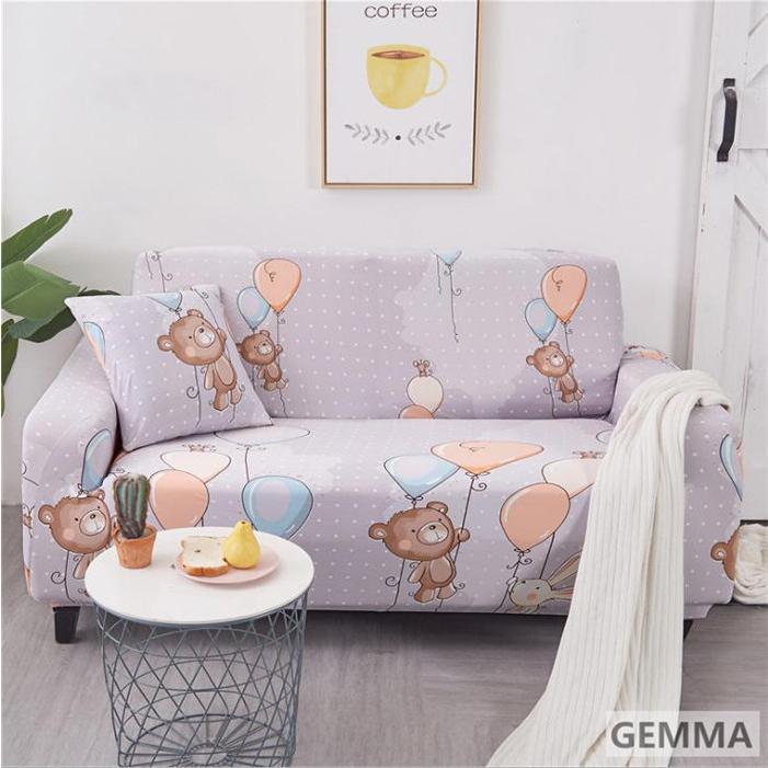 ソファカバー 一体型 マルチカバー L型のソファー 花柄 チェック柄