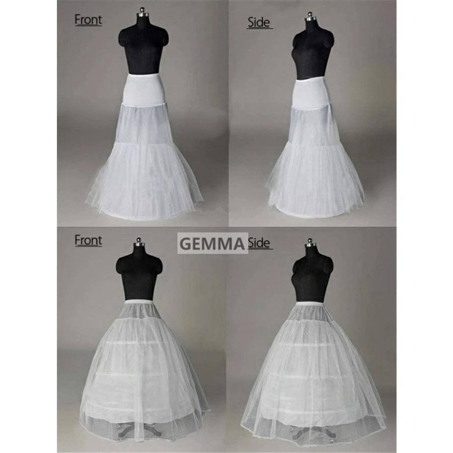 ホワイトパニエ/ブラック/プリンセスライン 大人用ウエディングドレス用 Aライン ロングドレス・スカート・ボリューム・結婚式・二次会・演奏会 |  | 05