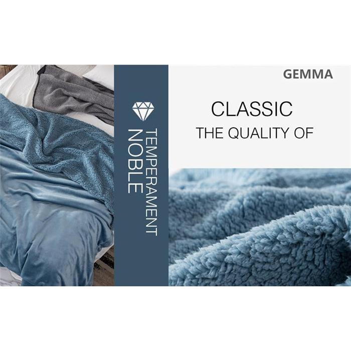 毛布 フランネル シープ調ボア ブランケット あたたかい 厚手毛布 吸湿