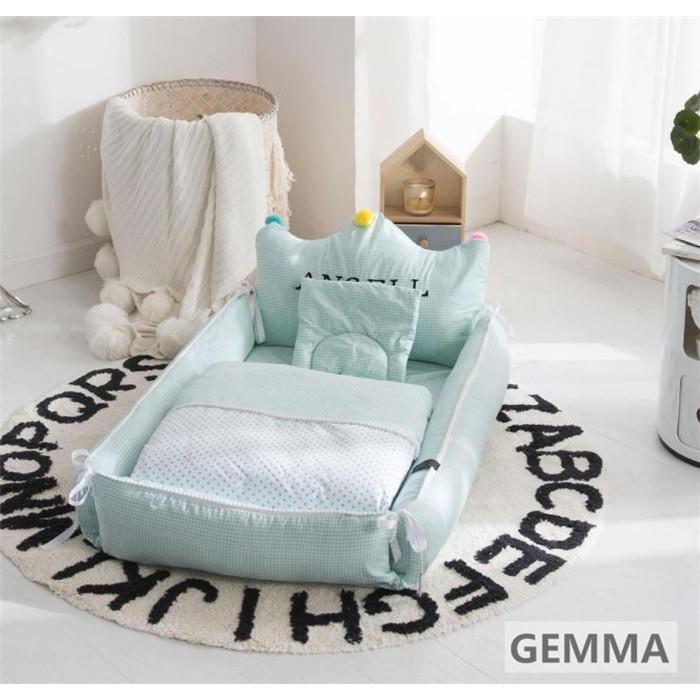 ベビーベッド 枕 布団付き セット 新生児用寝具 添い寝ベッド 女の子