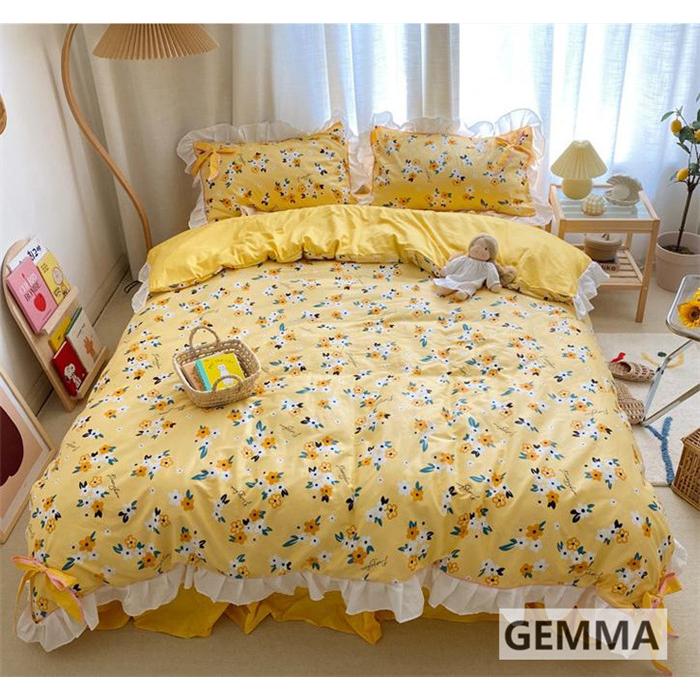 布団カバー ベッドカバー 水玉 ドット 花柄 可愛い シンプル シングル