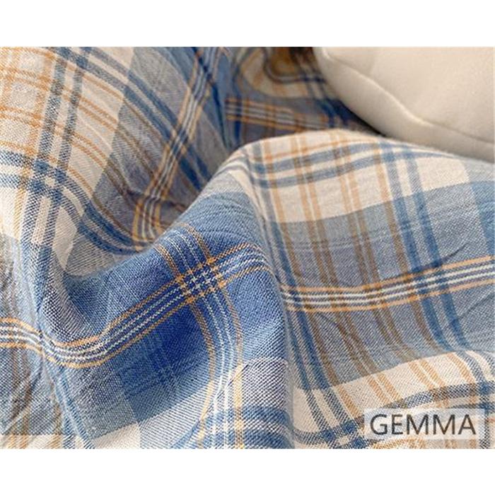 布団カバー 4点セット シンプル かわいい 格子縞 チェック柄 JK風