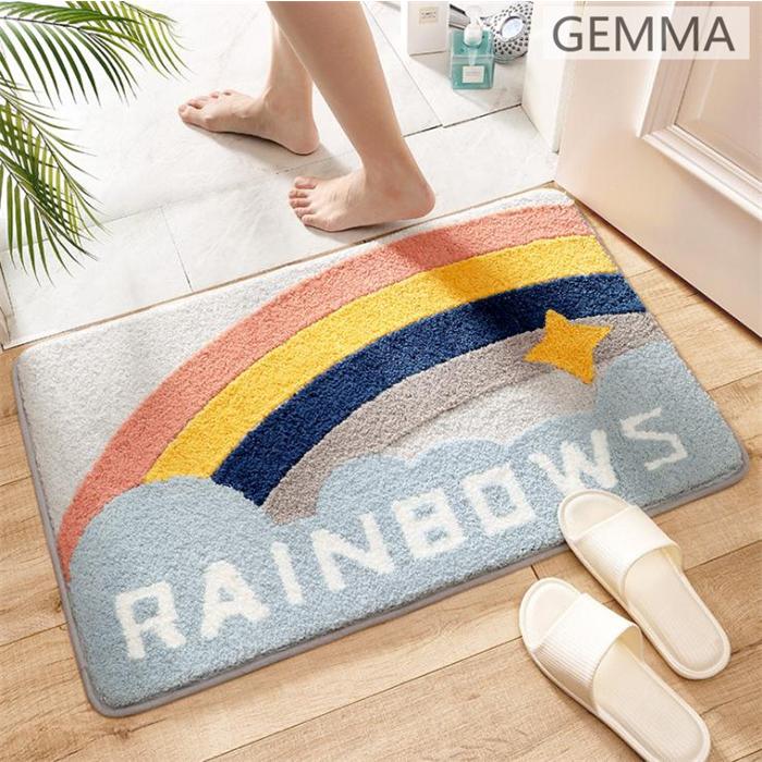 お風呂マット かわいい バスマット ひぐま おしゃれ 速乾 Amazon｜[ZLUKUO] 玄関マット かわいい バスマット おしゃれ 足