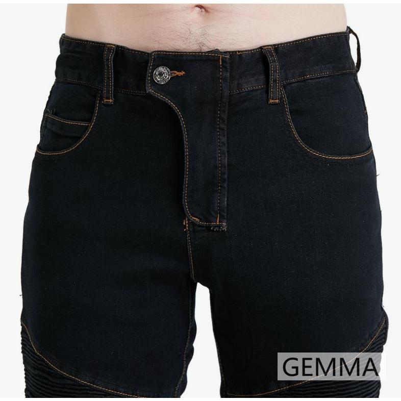 バイクパンツ デニムパンツ メンズ バイクウェア 細身 スリムパンツ 膝