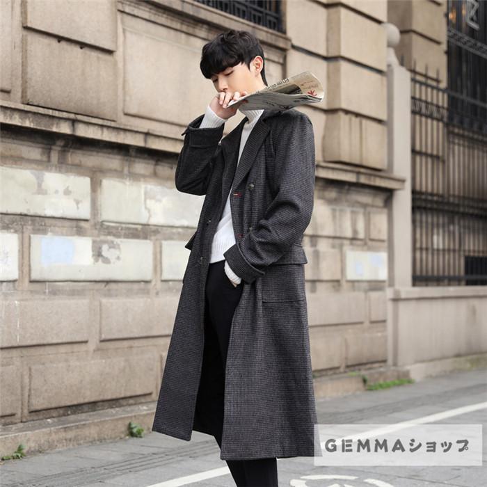 人気提案 チェスターコート メンズテーラードジャケット ロングコート ラシャジャケット 秋冬 厚地 アウター チェック柄 格子 通学 通勤 M 9xl Miamiadschool Danielmall Com