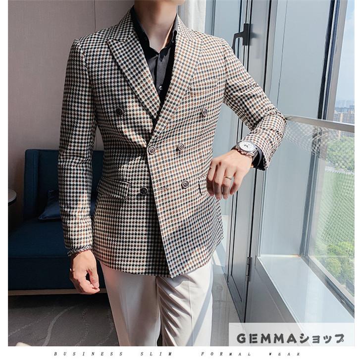 テーラードジャケット メンズジャケット スーツジャケット ダブル