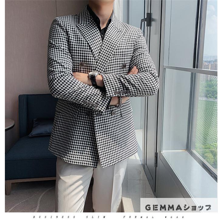 テーラードジャケット メンズジャケット スーツジャケット ダブル