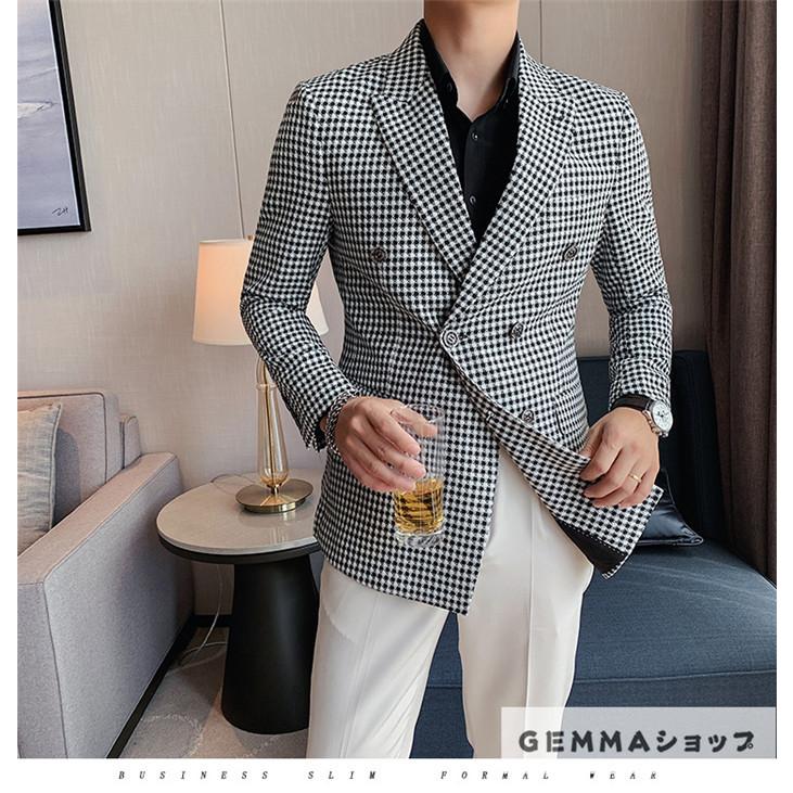 テーラードジャケット メンズジャケット スーツジャケット ダブル