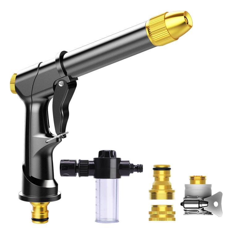 高圧洗浄ノズルセット 洗車 電源不要 自動伸縮 散水ホース 水道ホース