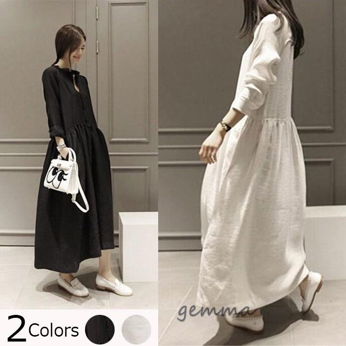 ワンピース レディース ロングワンピース リネンワンピース マキシ丈ワンピース My 281 Gemma 通販 Yahoo ショッピング