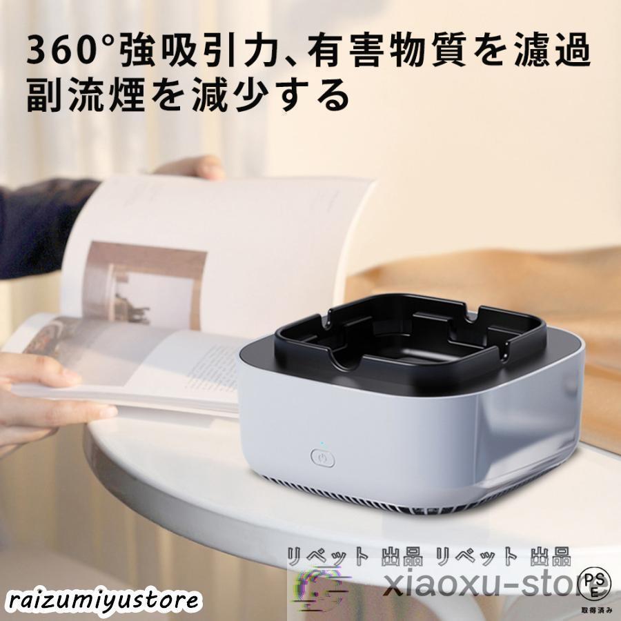 空気清浄用灰皿 空気清浄機 煙草 タバコ 受動喫煙 副流煙 濾過用綿 USB
