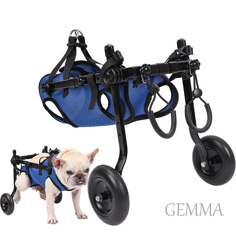 ミニピン4輪　リハビリ　食事補助　犬用車椅子　介護補助　犬の歩行器 犬用車椅子 歩行器 4輪 軽量 ペット用 リハビリ 介護 小型 中型