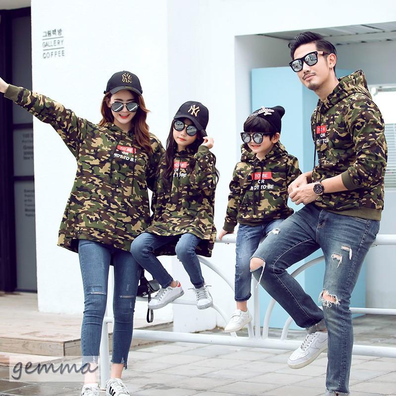 親子服 ペアルック カップル 迷彩 ロング ワンピーススウェット 迷彩柄 パーカー トップス お揃い ご夫婦 ペア 長袖 春秋 家族服 親子服 兄弟 姉妹 Qaz221 Gemma 通販 Yahoo ショッピング
