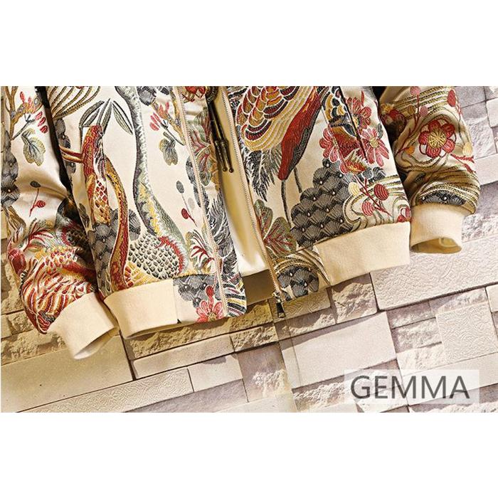 セール 即納 ジャンパー メンズ ブルゾン スカジャン 全体 刺繍