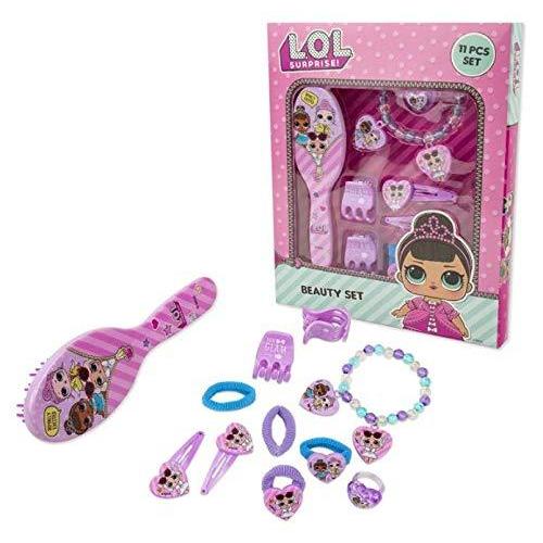 Lolサプライズ ヘアアクセサリー 11個 セット ビューティーセット ブラシ ブレスレット 指輪 プレゼント 子供 女の子 並行