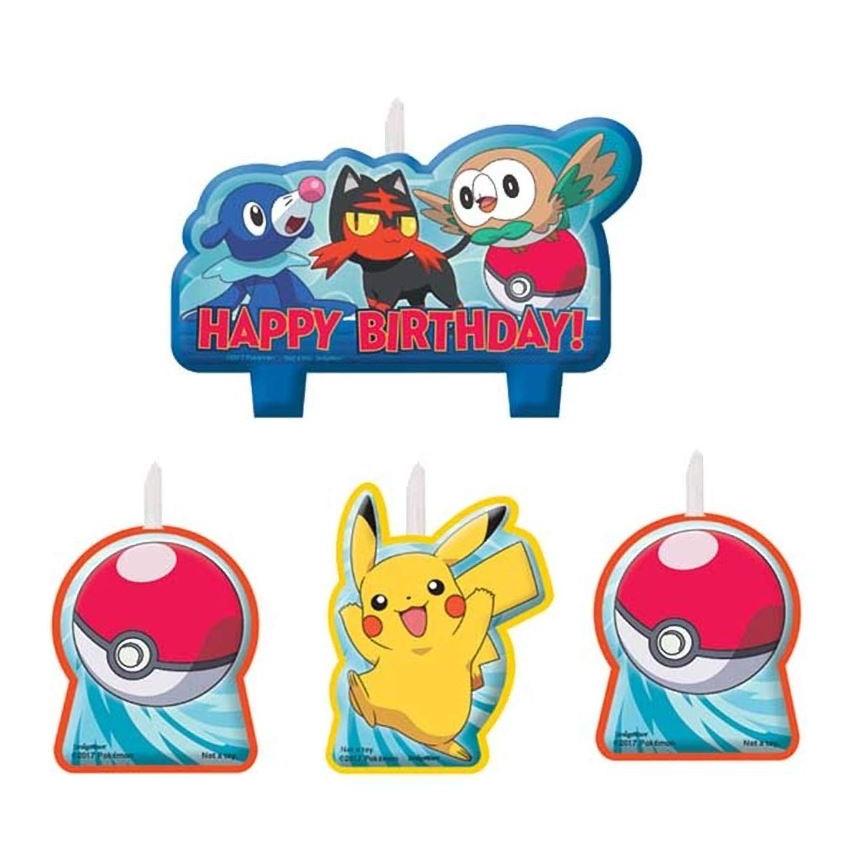 ポケモン ピカチュー バースデー キャンドル ろうそく 4本セット 誕生日 ケーキ デコレーション Candle Pokemon Shop Fortuna 通販 Yahoo ショッピング