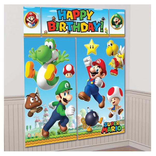 スーパーマリオ 特大 ウォールポスター シーンセッター フォトブース 変身 写真 飾りつけ 装飾 誕生日 パーティー グッズ クリスマス 子供部屋 Super Mario Scene Setter Shop Fortuna 通販 Yahoo ショッピング