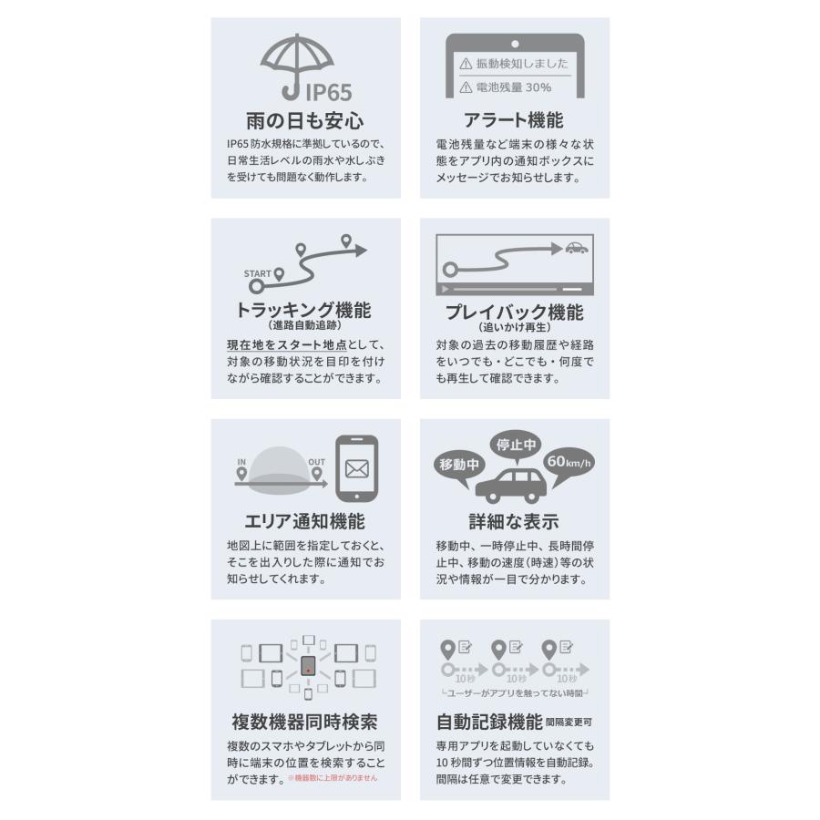 GPS 　小型高性能GPS GPS 追跡 GPS発信機 小型 子供 リアルタイム 契約不要 【30日間使い