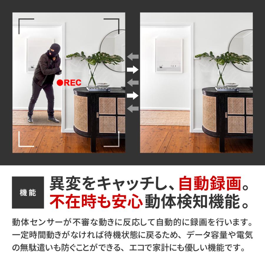 防犯カメラ 屋内 家庭用 見守りカメラ 小型カメラ クリップ付 簡単操作