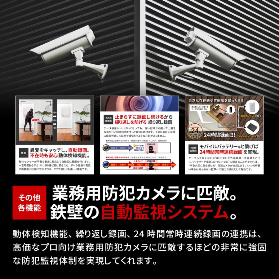 防犯カメラ 屋内 家庭用 見守りカメラ 小型カメラ クリップ付 簡単操作