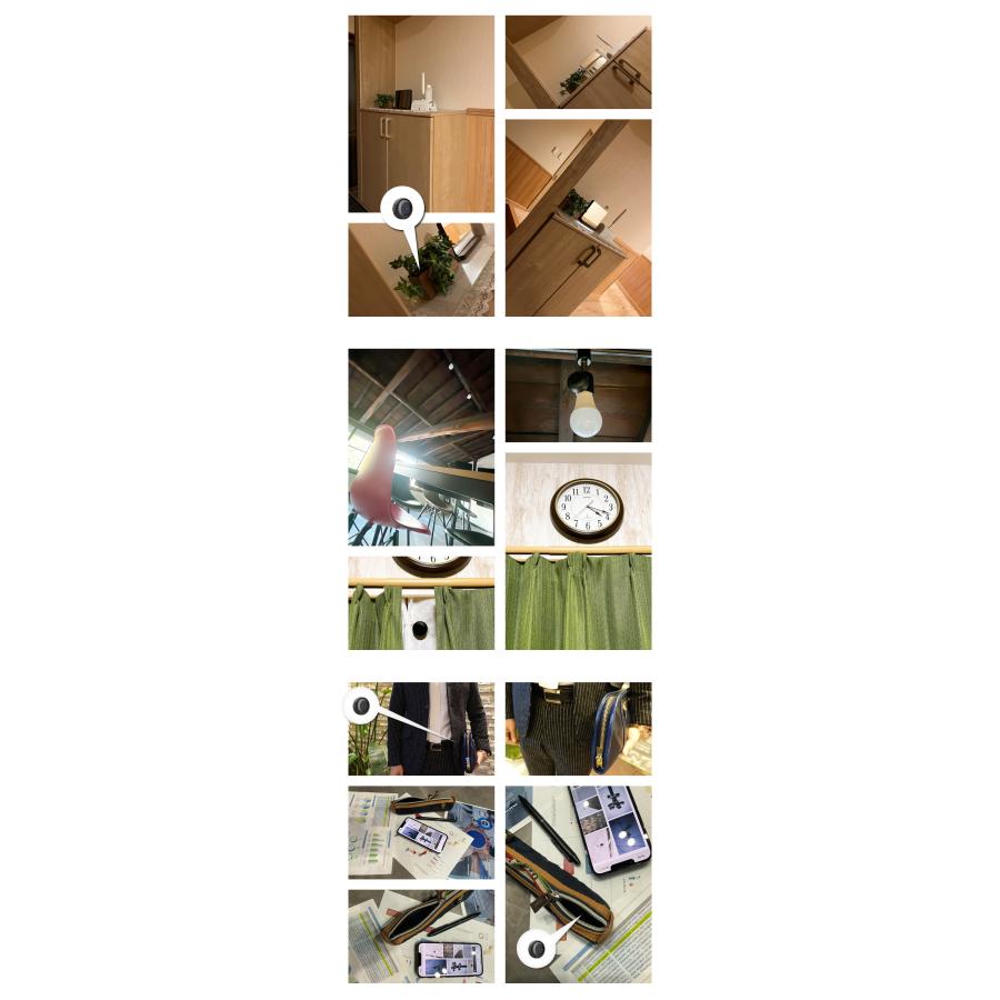 防犯カメラ 小型カメラ 遠隔操作 iphone スマホ連動 wi-fi 本体