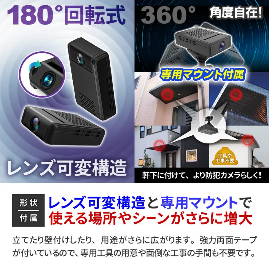 防犯カメラ 屋内 家庭用 見守り カメラ wifi 遠隔操作 小型カメラ