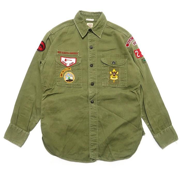 60年代 B S A ボーイスカウトシャツ ビンテージ サイズ表記 Gd139 東京高円寺 古着屋 Slut スラット 通販 Yahoo ショッピング