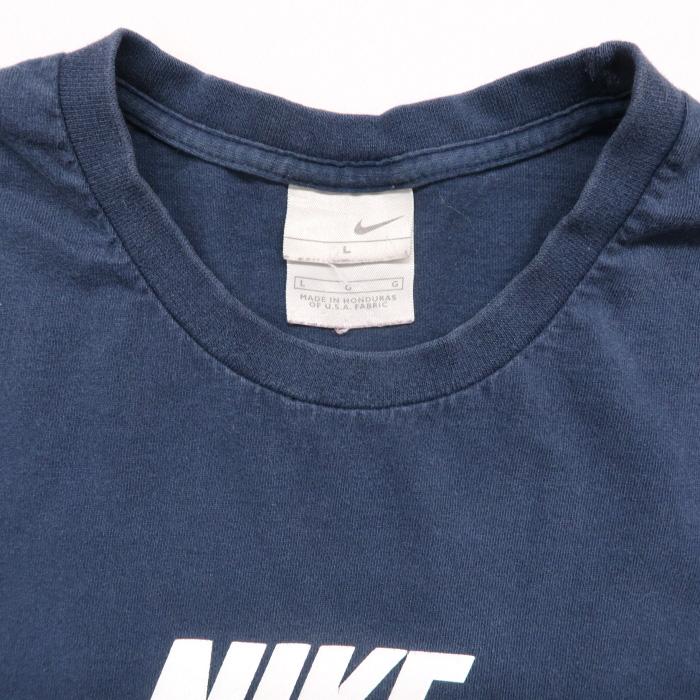 ナイキ ロゴ Tシャツ ネイビー サイズ表記 L Gd256 東京高円寺 古着屋 Slut スラット 通販 Yahoo ショッピング