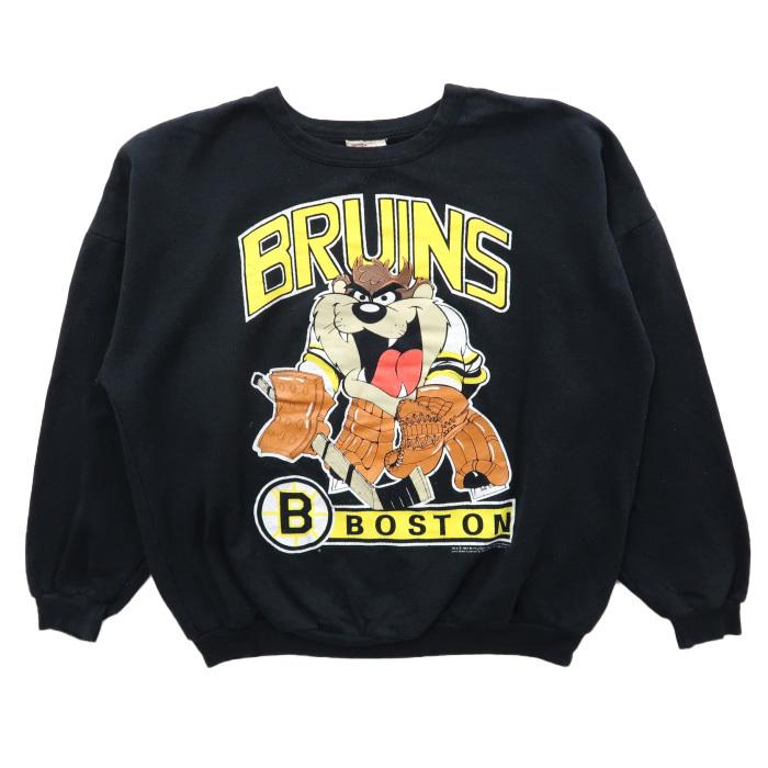 カナダ製 ルーニーテューンズ プリントスウェット トレーナー キャラクター ブラック サイズ表記 L Gd 東京高円寺 古着屋 Slut スラット 通販 Yahoo ショッピング