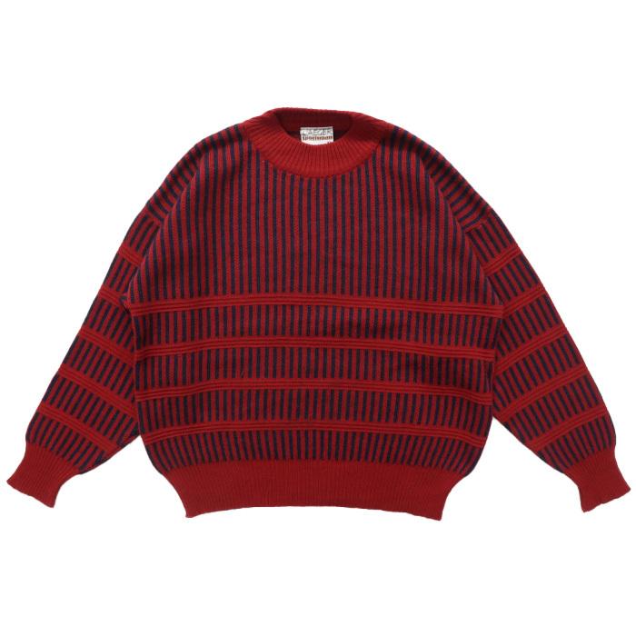 ウールニット セーター 総柄 ネイビー ワインレッド サイズ表記 Xl Gd 東京高円寺 古着屋 Slut スラット 通販 Yahoo ショッピング