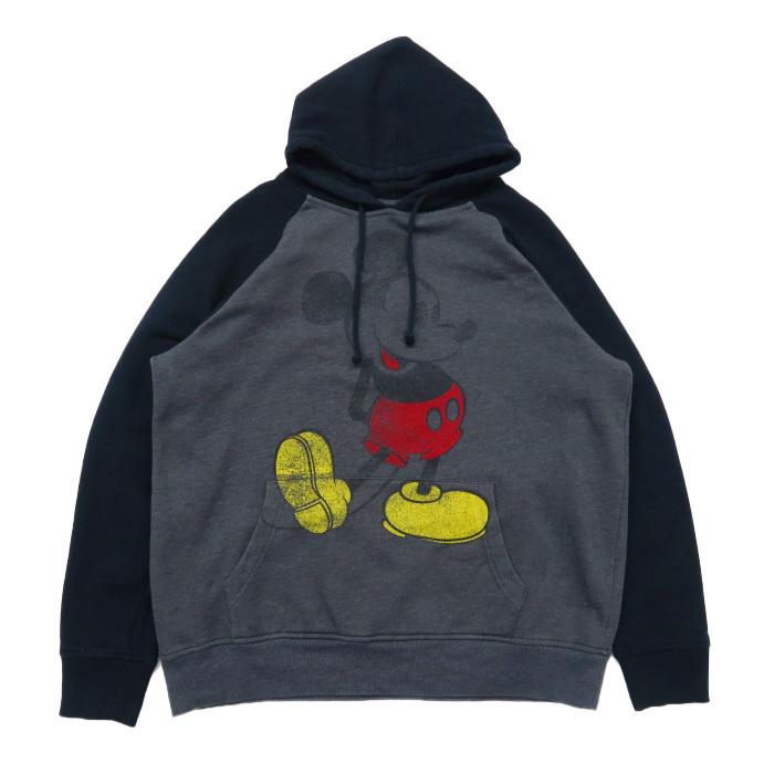 ミッキー ディズニーキャラクター スウェットパーカー トレーナー ダークグレー ブラック サイズ表記 Gd 東京高円寺 古着屋 Slut スラット 通販 Yahoo ショッピング