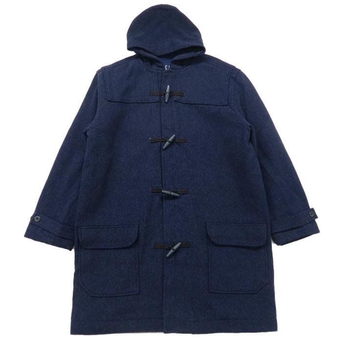 売り切れ必至! GAPのダッフルコート 古着 オールドギャップ GAPダッフルコート ネイビー 裏地チェック L