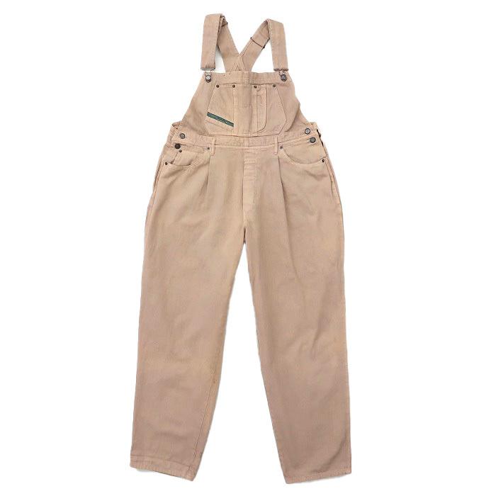 カラーデニム オーバーオール ピンクベージュ サイズ表記 8p Gd 東京高円寺 古着屋 Slut スラット 通販 Yahoo ショッピング