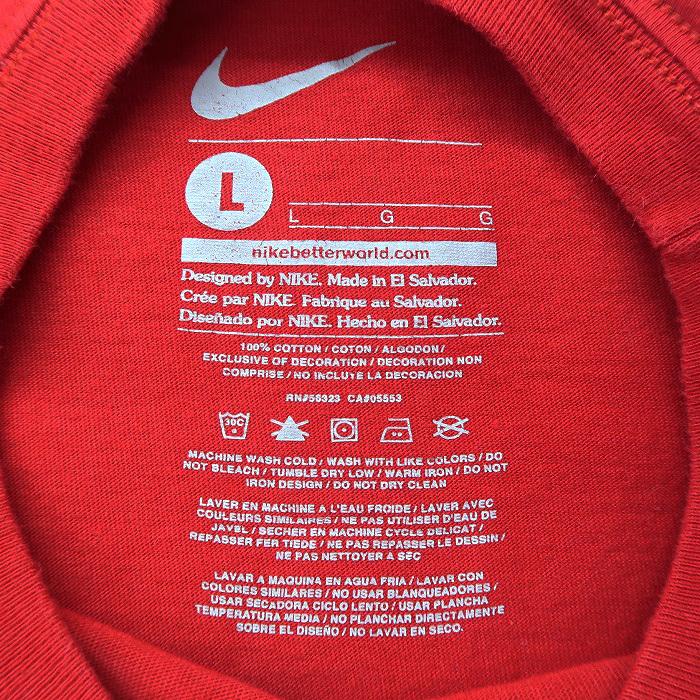 古着 ナイキ Nike プリントロングスリーブtシャツ ロンt 長袖 バスケットボール レッド サイズ表記 L Gd 東京高円寺 古着屋 Slut スラット 通販 Yahoo ショッピング